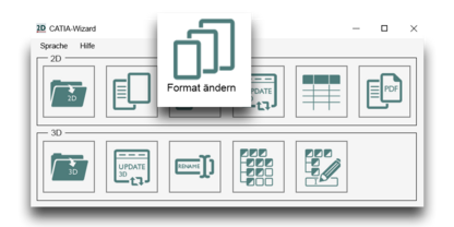 CATIA Wizard Format aendern